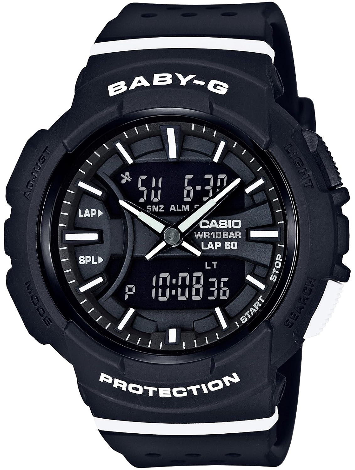 卡西欧casio 腕表 baby-g for running bga-240-1a1jf 女款